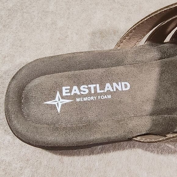 Eastland Hazel Womens Slip On Memory Foam Leather Sandals #C - Picture 5 of 8